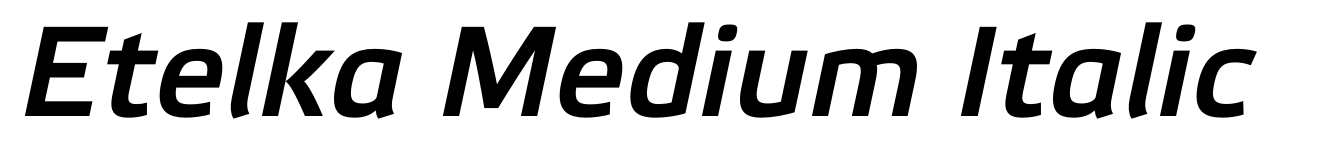 Etelka Medium Italic
